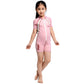 Kids Swimsuit Short Sleeve Girl